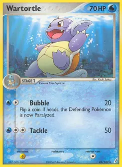 Wartortle #42, Reverse Foil