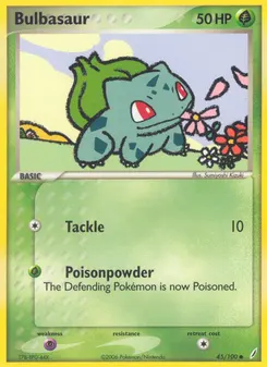 Bulbasaur #45, Reverse Foil
