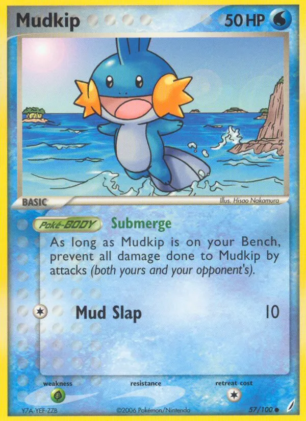 Mudkip #57, Crystal Guardians Reverse Foil