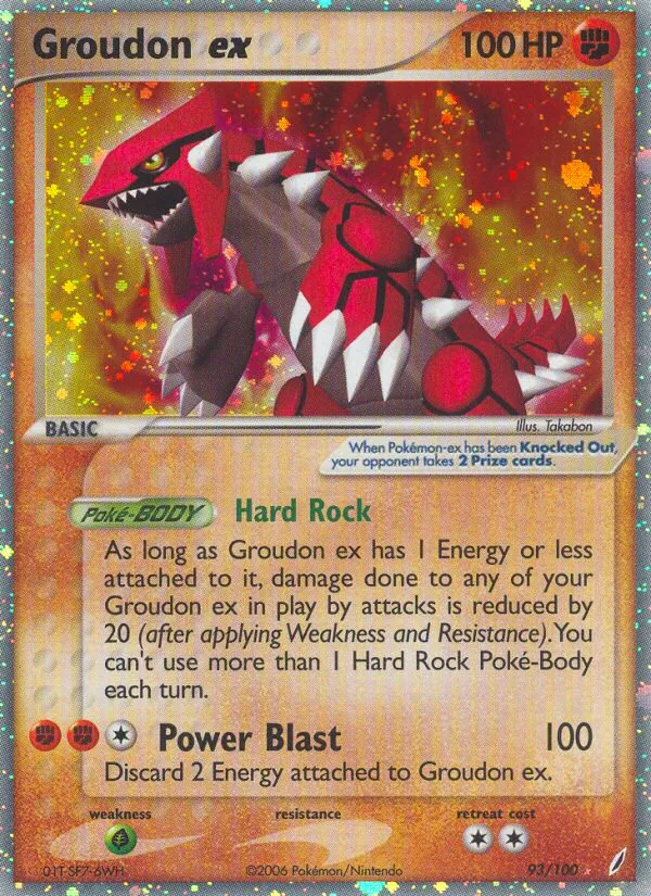Groudon ex #93, Crystal Guardians