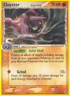 Cloyster δ #14, Reverse Foil