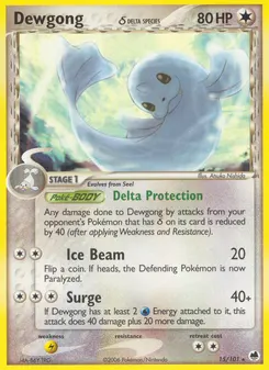 Dewgong δ #15, Reverse Foil