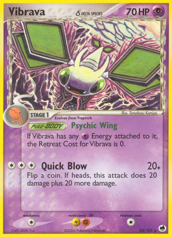 Vibrava δ #24, Dragon Frontiers Reverse Foil