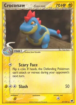 Croconaw δ #27, Reverse Foil