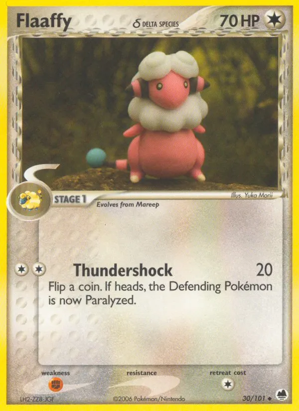Flaaffy δ #30, Dragon Frontiers Reverse Foil