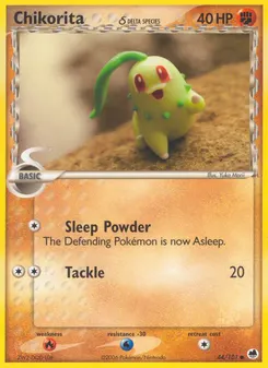 Chikorita δ #44, Reverse Foil