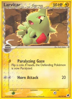 Larvitar δ #52, Reverse Foil