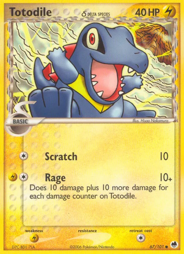 Totodile δ #67, Dragon Frontiers