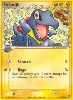 Totodile δ #67, Reverse Foil