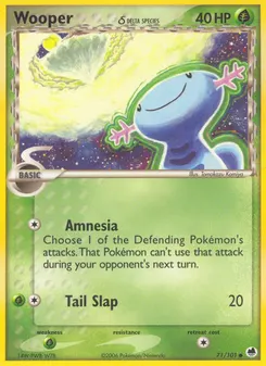 Wooper δ #71, Reverse Foil