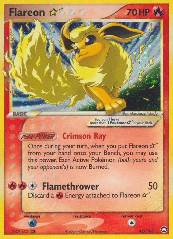 Flareon ★ #100, Power Keepers Gold Star