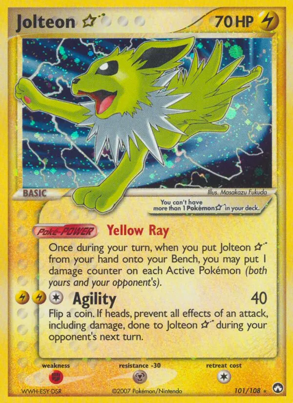 Jolteon ★ #101, Power Keepers Gold Star