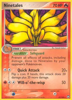 Ninetales #19, Reverse Foil