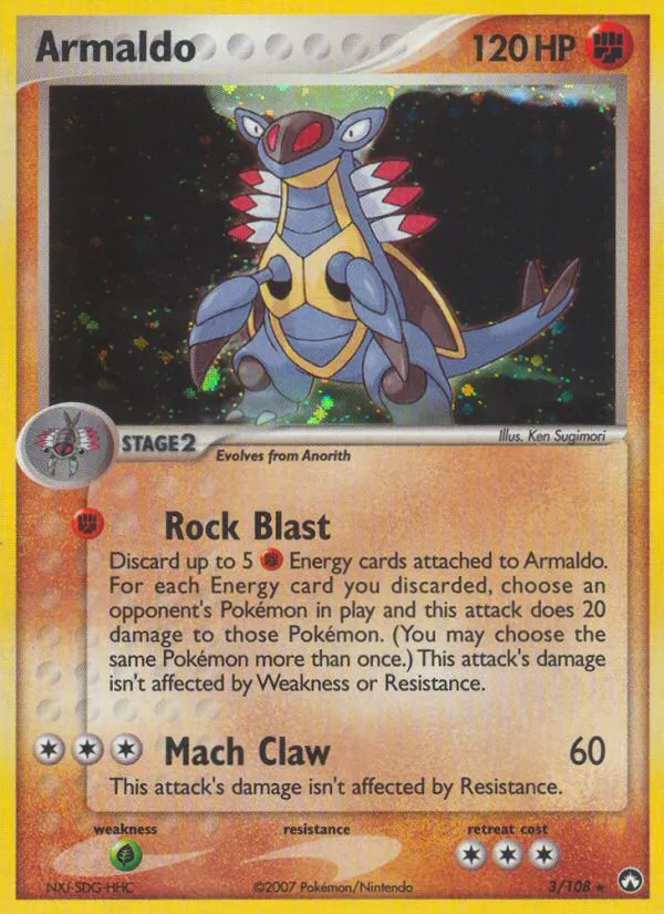 Armaldo #3, Power Keepers Reverse Foil
