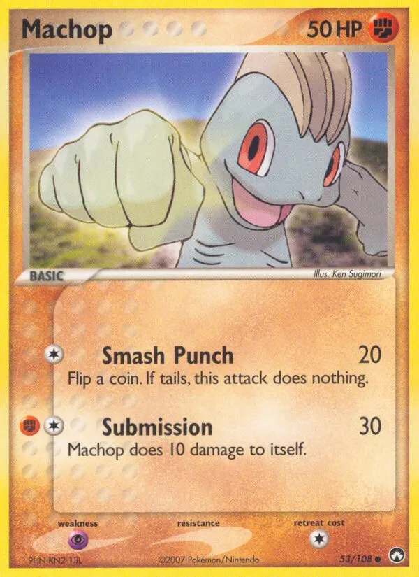 Machop #53, Power Keepers Reverse Foil
