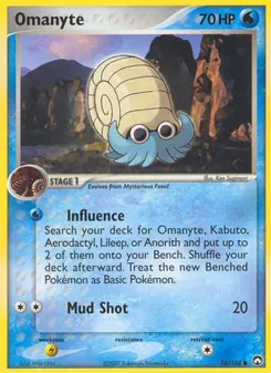 Omanyte #56, Reverse Foil