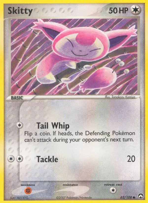 Skitty #62, Power Keepers Reverse Foil