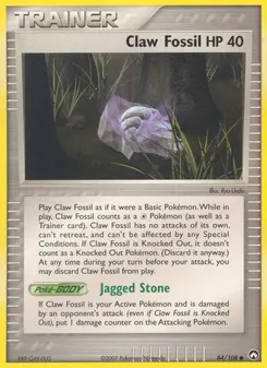 Claw Fossil #84, Power Keepers