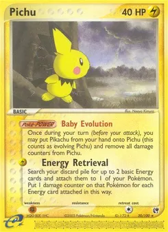 Pichu #20, Reverse Foil