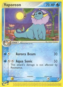 Vaporeon #25, Reverse Foil