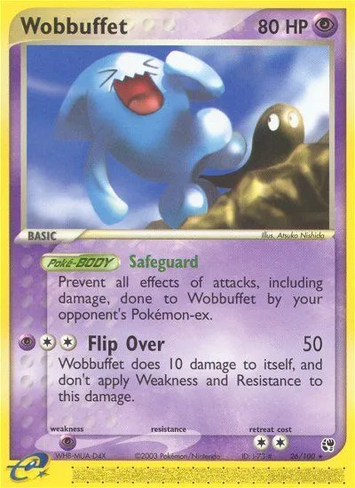 Wobbuffet #26, Sandstorm Reverse Foil