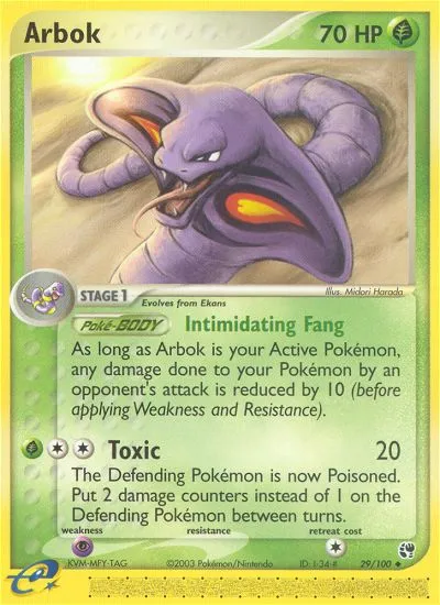 Arbok #29, Sandstorm Reverse Foil