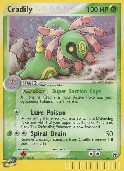 Cradily #3, Sandstorm Reverse Foil