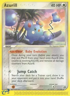 Azurill #31, Reverse Foil