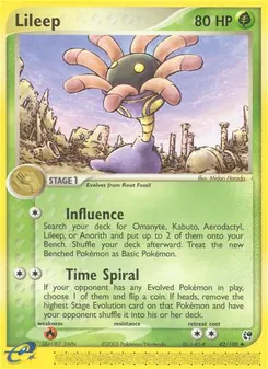 Lileep #42, Reverse Foil