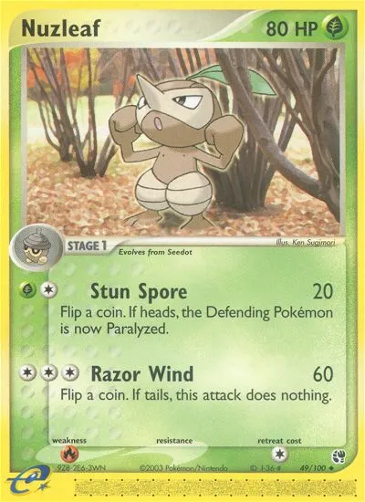 Nuzleaf #49, Sandstorm Reverse Foil