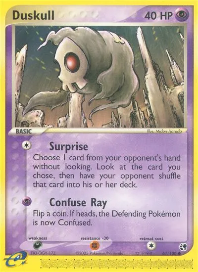 Duskull #61, Sandstorm Reverse Foil