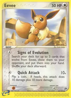 Eevee #63, 2004 EX Battle Stadium