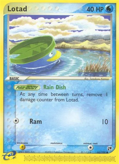 Lotad #66, Sandstorm Reverse Foil