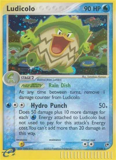 Ludicolo #7, Sandstorm Reverse Foil