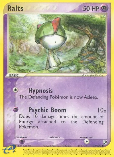 Ralts #74, Sandstorm Reverse Foil