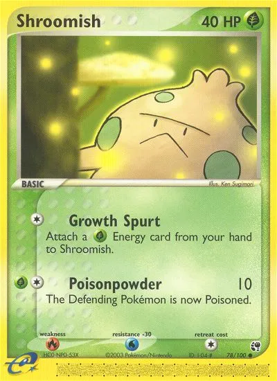 Shroomish #78, Sandstorm Reverse Foil