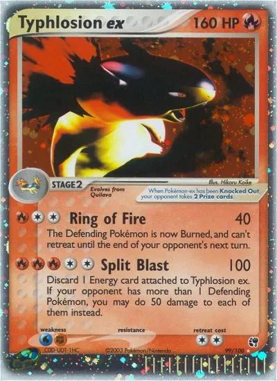 Typhlosion ex #99, Sandstorm
