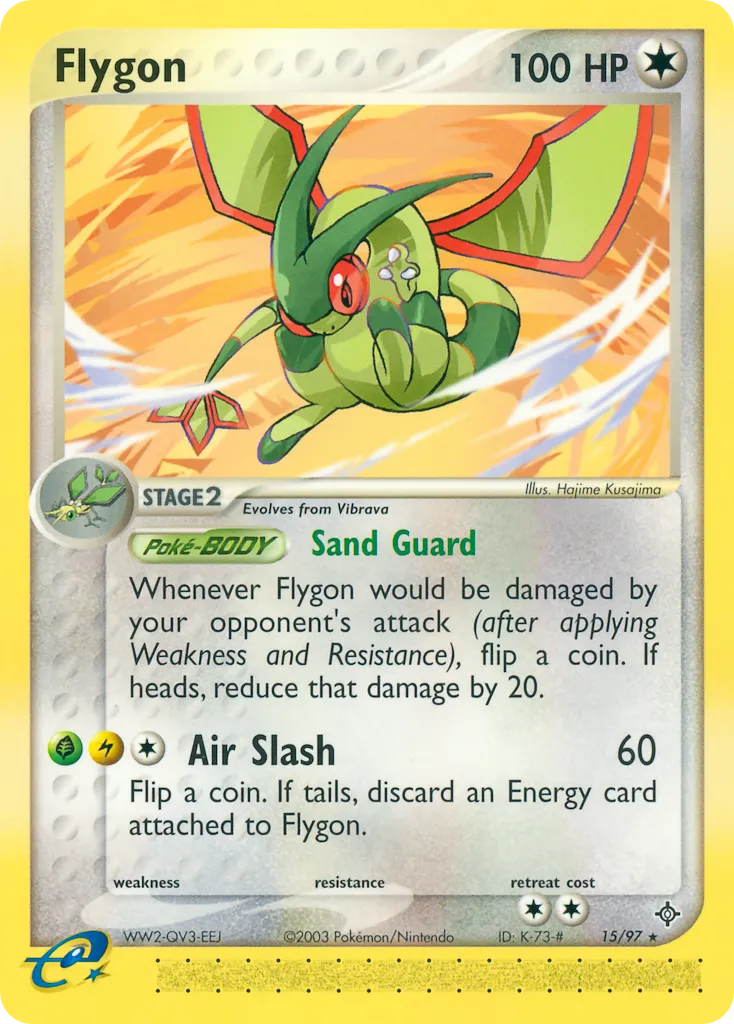 Flygon #15, Dragon Reverse Foil