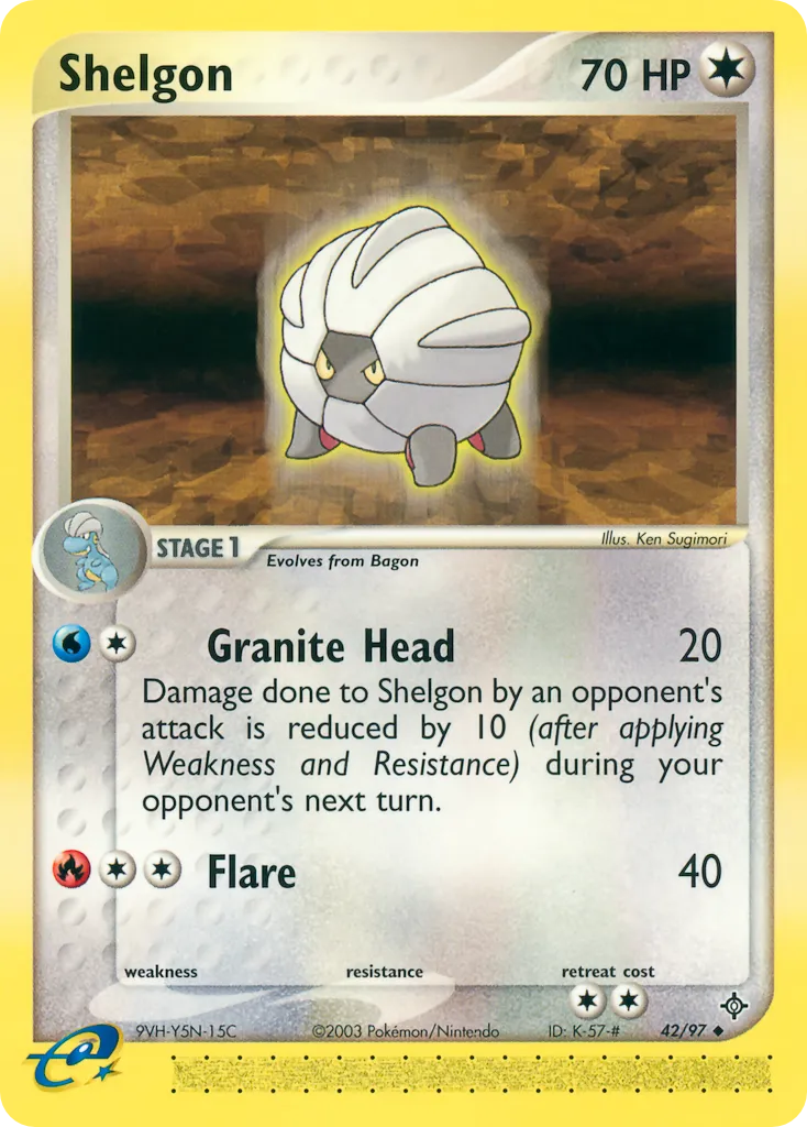 Shelgon #42, Dragon Reverse Foil