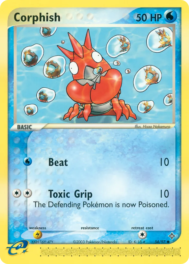 Corphish #54, Dragon Reverse Foil