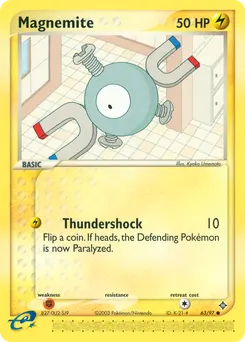 Magnemite #63, Reverse Foil