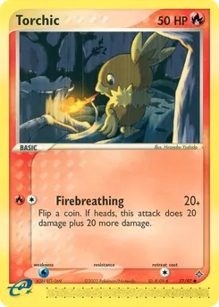 Torchic #77, Reverse Foil