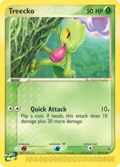 Treecko #80, Reverse Foil