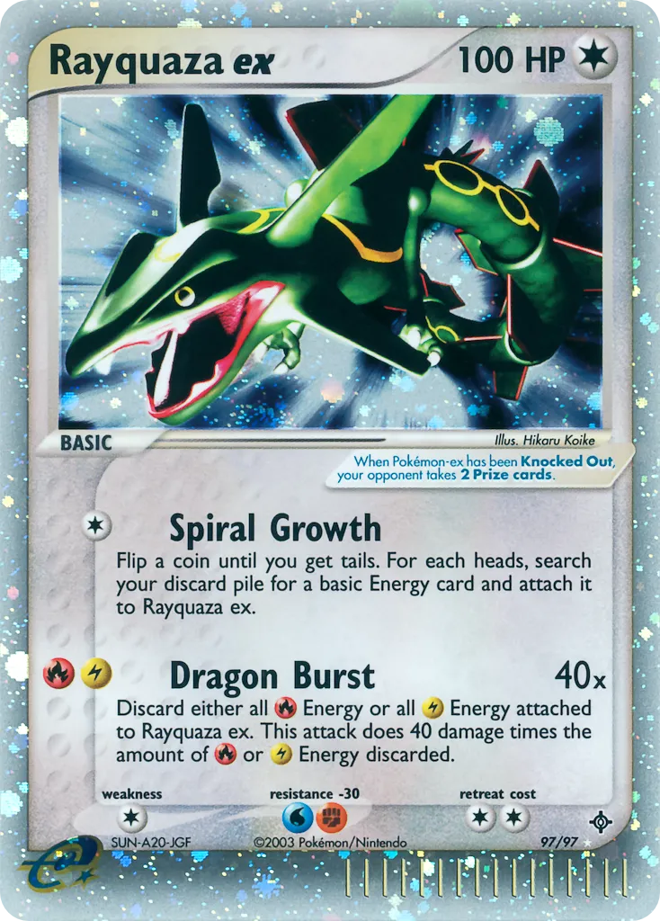 Rayquaza ex #97, Dragon