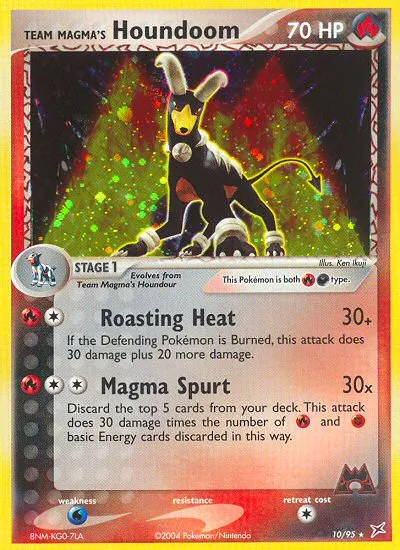 Team Magma's Houndoom #10, Team Magma vs Team Aqua Reverse Foil
