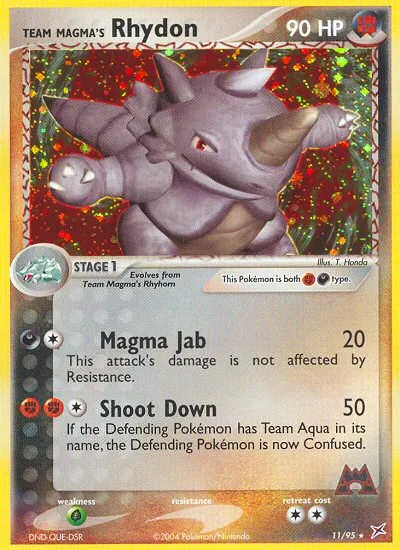 Team Magma's Rhydon #11, Team Magma vs Team Aqua