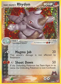 Team Magma's Rhydon #11, Reverse Foil