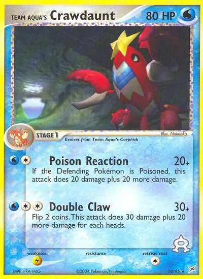Team Aqua's Crawdaunt #14, Team Magma vs Team Aqua