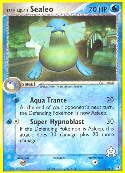Team Aqua's Sealeo #16, Team Magma vs Team Aqua Reverse Foil
