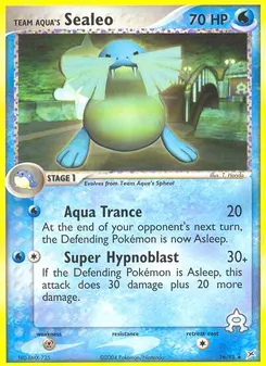 Team Aqua's Sealeo #16, Reverse Foil